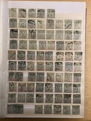 Extensive stock with used stamps in 17 stockbooks. Startingwith King ...