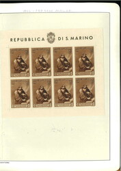 SHEETLETS 1944-65, almost complete incl. very scarce ones. E.g. Mi ...