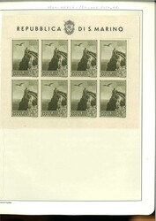 SHEETLETS 1944-65, almost complete incl. very scarce ones. E.g. Mi ...