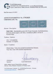 Very beautiful strip of three of 20 penni roulette II, very fresh gum ...