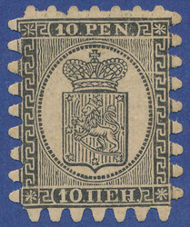 Very fresh 10 penni roulette II in perfect centering. Cert. Schwenson ...