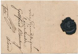 Very beautiful incoming free letter, dated 1741, with full contents. ...