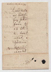 Very beautiful incoming free letter, dated 1741, with full contents. ...