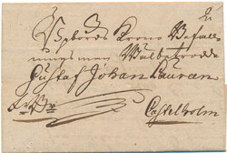 Very beautiful incoming free letter dated 21 July 1766 with full ...