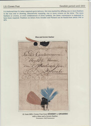 Blue & Brown Feathers A spectacular feather cover dated 22 June 1809 ...