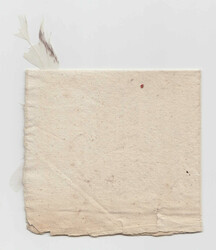 A wonderful express Crown Post letter with two white feathers, dated ...