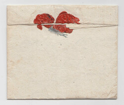 Very beautiful express Crown Post letter with remains of a blue ...