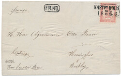 Very beautiful cover to HELSINKI with 10 kopek clear carmine-rose ...