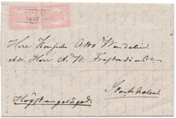 Exceptional cover to Sweden with two copies 10 kopek roulette I with ...