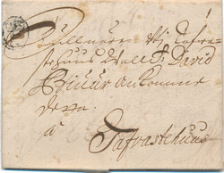 Very beautiful cover with "F" postmark, type 1 in rather clear ...