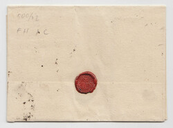 Very clear strike of "B" postmark, type 3 (in use 1691-94) on cover ...