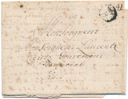 Beautiful cover with "B" postmark, type III (in use 1691-94) via ...