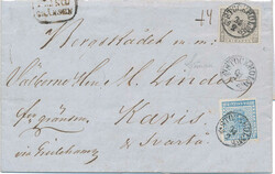 Paid to the Boarder Very beautiful cover via Åland to Svartå in ...