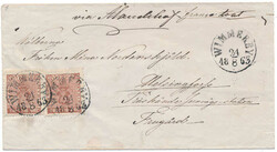 Very beautiful cover to Finland "via Ålands haf" to HELSINGFORS, ...