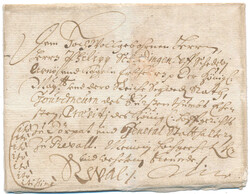 "Express" courier letter 17 December 1640 via Åland to REVAL, ...