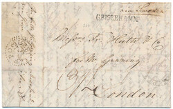 Partly paid packet letter with full contents from St Petersburg to ...