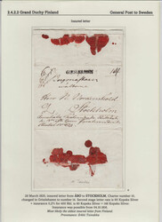 INSURED LETTER 28 March 1820 from ÅBO via Åland to N. Nordensköld ...