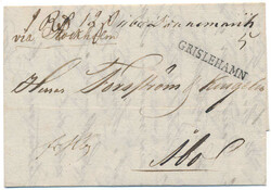 An exceptional cover 19 June 1817 with full contents from HAMBURG to ...