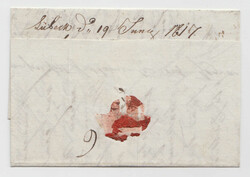 An exceptional cover 19 June 1817 with full contents from HAMBURG to ...