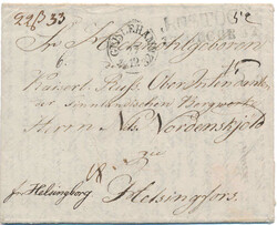 Partly paid postage due cover with full contents from BERLIN, Prussia ...