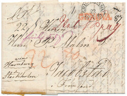 Beautiful unpaid letter with full contents from Tuscany, with ...