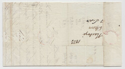 Unpaid letter with full contents from LIVORNO, Sardinia to JACOBSTAD ...