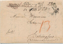 Very beautiful postage due letter with full contents 11 August 1815 ...