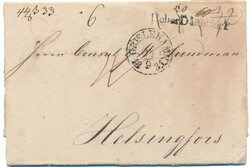 Cholera letter with full contents from LÜBECK with "Ueber Dänemark" ...