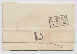 Cholera letter with full contents from LÜBECK with "Ueber Dänemark" ...