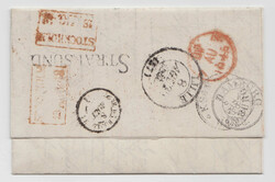 Partly paid letter with full contents from "BILBAO 2 AGo 1848" ...