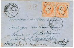 Cover to "L´Inflexible" A very beautiful little envelope with a pair ...