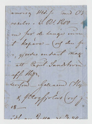 Front of a smuggled letter from "STOCKHOLM 23.11 1855" to ÅBO with a ...