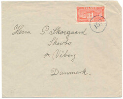 "150" Gilsbakki clear strike of this unusual postmark on cover to ...