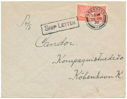 A beautiful ship letter to Copenhagen via "ABERDEEN 22 OC 30" with ...