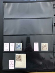 Collection on stock pages in a thick album incl. offices abroad etc. ...