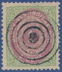 Very fine copy of 1 cent 4th printing with perfect canc. from St. Jan ...