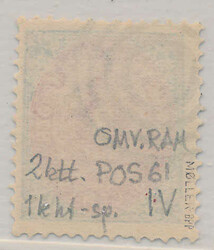 Fine copy of 3 cents 4th printing, pos. 61 with isolated inverted ...