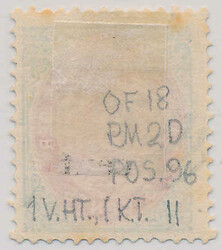 Fascinating copy of 3 cents 2nd printing, pos. 96 with thin frame. ...