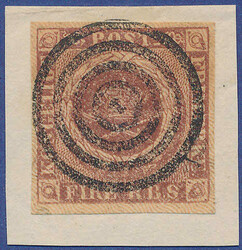 Beautiful copy of 4 RBS Ferslew 1a printing, unretouched crown, plate ...