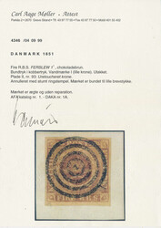 Beautiful copy of 4 RBS Ferslew 1a printing, unretouched crown, plate ...