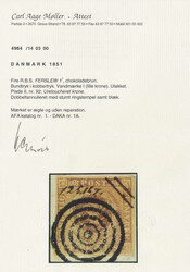 Very fine copy of 4 RBS Ferslew 1a printing, unretouched crown, plate ...