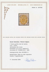 Beautiful copy of 7 cents 1st printing. Perfect canc. "ST. THOMAS ...