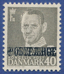 Double overprint "POSTFÆRGE" on 40 øre Frederik IX in never hinged ...