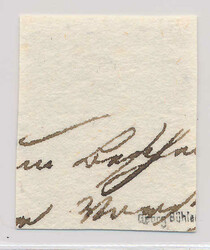 A very beautiful copy of 10 c. brown on a small piece, good margins ...