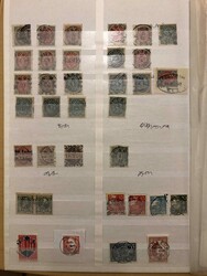 CANCELLATIONS. Interesting lot on six pages with a good variation of ...