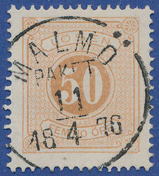 Beautiful copy of 50 öre light orange brown with a very well placed ...