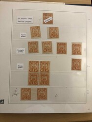 Specialised collection 1921-1922 with mainly unused stamp. Showing ...
