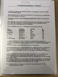 Landpost expeditions in Holstein. Fine collection of LP-cancellations ...