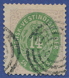 Fine copy of 14 cents pos. 87 with round left corner F=17000