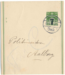 Unique newspaper wrapper with 7/10 øre (Skilling XB 36, Ringström ...